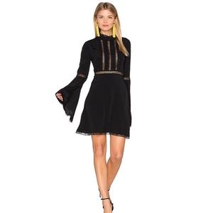 For Love & Lemons Willow Bell Sleeve Dress